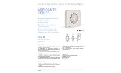 Aspirante - Axial Fan with High Performance  - Brochure