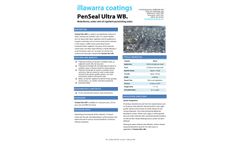 PenSeal - Model Ultra WB - Waterborne, Water and Oil Repellent Penetrating Sealer - Brochure