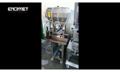 Semi-automatic bottling line for Enomet still wine - Video