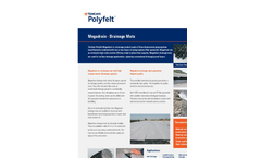 TenCate Polyfelt - Megadrain Drainage Mats Datasheet