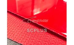SCplus - Model 5.0mm - Red PU Conveyor Belt for Food Industrial