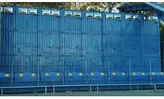 SERVODAY - Multi-Story Containerized Hydraulic Moving Floor System for Biomass and Wood Raw Material Storage