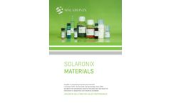 Solaronix Materials - Brochure