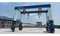 Cut Rubber Tyred Gantry Crane Price with Manufacturer