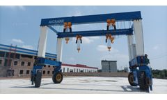 Cut Rubber Tyred Gantry Crane Price with Manufacturer