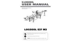 Logosol - Electric Saw for High-Efficiency Log Sawing - Manual