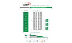 BriteSolar GreenGlass - Model BSG-240 - Greenhouse Solar Glass - Brochure