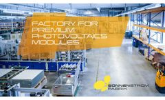 Factory for Premium Photovoltaics Modules - Video