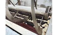 Cassava peeling machine trial run video