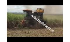 Sugarcane Harvester F200. Cut, clean, Billet, Rubber Track to harvest in any field condition - Video