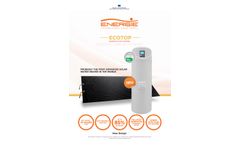 Energie - Model Ecotop - Solar Water Heater -  Brochure