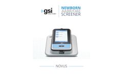 Grason-Stadler Novus - Model GSI - Hand-Held Comprehensive Newborn Hearing Screening Instrument - Brochure