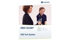 Maico EroScan - Model OAE - Handheld and Rechargeable Hearing Screener- Brochure