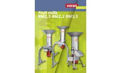 Voran - Model RM 1,5 - Centrifugal Mills - Brochure