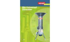 Voran - Model BG2-5,5kW - Organic Shredder - Brochure