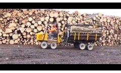 Kinetic forward logs from mining area. - Video