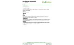 Lifeasible - Model NAT-001A - Native Apple Total Protein- Brochure
