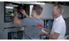 Washing and spinning machine for vegetables I Siemens supports digital - Video