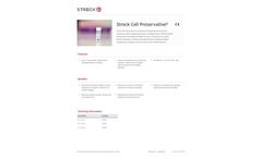 Streck Cell Preservative - Brochure