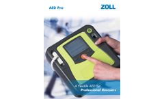 Zoll - Model AED Pro - Defibrillator for EMS - Brochure