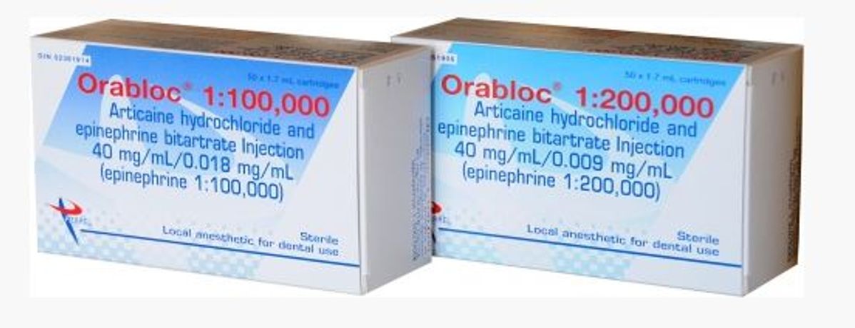 Orabloc - Model 40mg/mL - Articaine Hydrochloride Injection