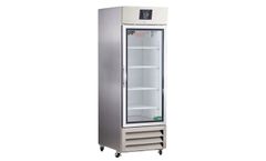 Model LRP-HC-SSP-23G - Glass Door Stainless Steel Laboratory Refrigerator