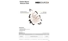 Medsource - Model MS-95206 - Patient Mover Rescue Chair - Datasheet