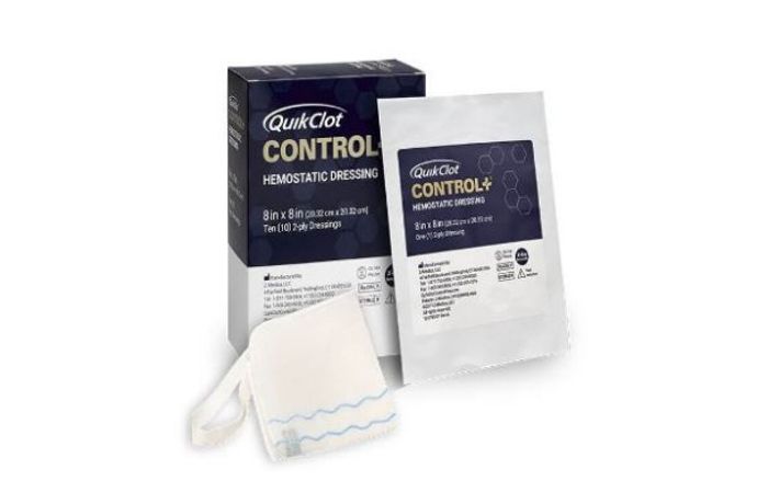 QuikClot Control+ - Model 8x8 - Hemostatic Dressing System