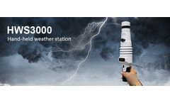 ZOGLAB - Model HWS3000 - Handheld Portable Ultrasonic weather station with LED display