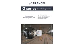 Franco - Model G Series - Gas Heater - Brochure
