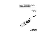 Adtemp - Model Mini 432 - Non-Contact Thermometer - Manual