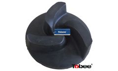 Tobee - Model B1052R55-R55 - Rubber Lined Slurry Pumps Impeller Spare Parts