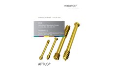 SpeedTip - Model CCS 1.7, 2.2, 3.0, 4.0, 5.0, 7.0 - Cannulated Compression Screws - Brochure
