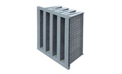 Alpha-Pure - Model V4 V Bank Series - Extended Surface Mini-Pleated Filters
