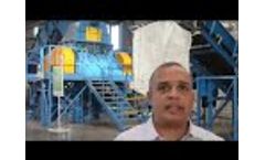 Complete OTR mining tyre recycling plant 2014 - Video