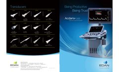 EDAN Acclarix - Model LX3 - Diagnostic Ultrasound System - Datasheet