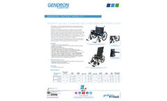 Gendron - Model Regency 525 - Standard Fixed Back and Reclining Bariatric Wheelchairs - Datasheet