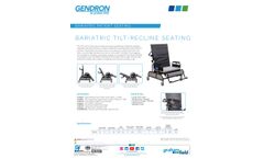 Gendron - Model TRC 750 - Tilt-Recline Bariatric Chair - Brochure