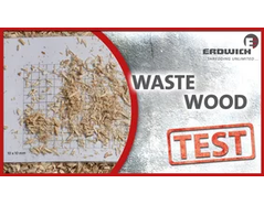 Shredding test: shredding wood