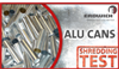 SHREDDING TEST | ALUMINIUM CANS - M700 | Erdwich Zerkleinerungssysteme GmbH 