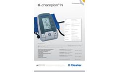 ri-champion N Automated Blood Pressure Monitor - Brochure