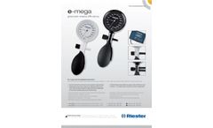 e-mega?? Sphygmomanometer for Self-measurement - Brochure