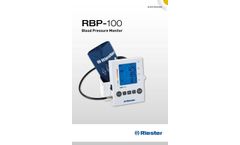Riester - Model RBP-100 - Automatic Blood Pressure Monitor - Brochure