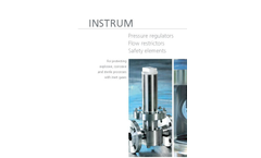 INSTRUM Pressure Regulators Flow Restrictors Safety Elements  - EN