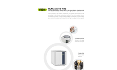 DuMaster - Model D-480 - Unattended and Flexible Protein Determination Brochure
