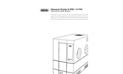 BUCHI - Model V-700 / V-710 - Vacuum Pump Technical Datasheet