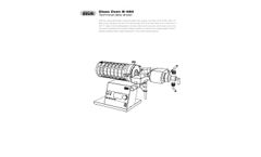 BUCHI - Model B-585 Kugelrohr - Glass Laboratory Oven - Technical Datasheet