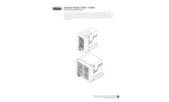 Model V-300 / V-600 - Vacuum Pump Technical Datasheet