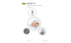 Application Note: Freeze drying of beads containing yeasts