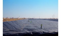 Project - 0.75mm HDPE Geomembrane Sheet For Shrimp Pond Liner Project In China